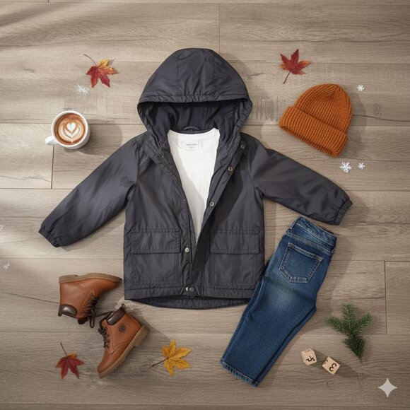 Old Navy Toddler Coat Hooded Jacket Size 3T | Raincoat Windbreaker - Picture 1 of 7